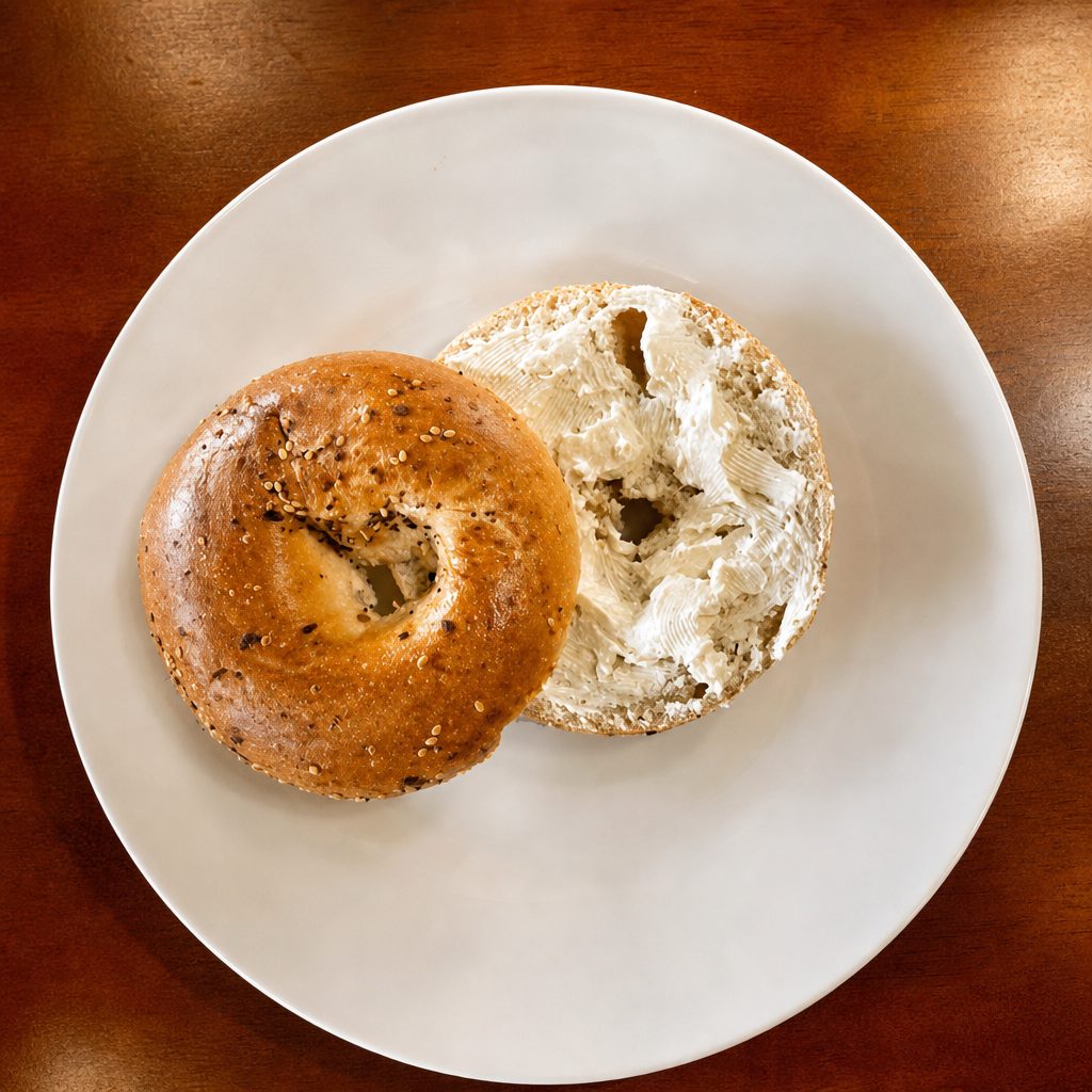 Plain, Sesame, or Everything Bagel.