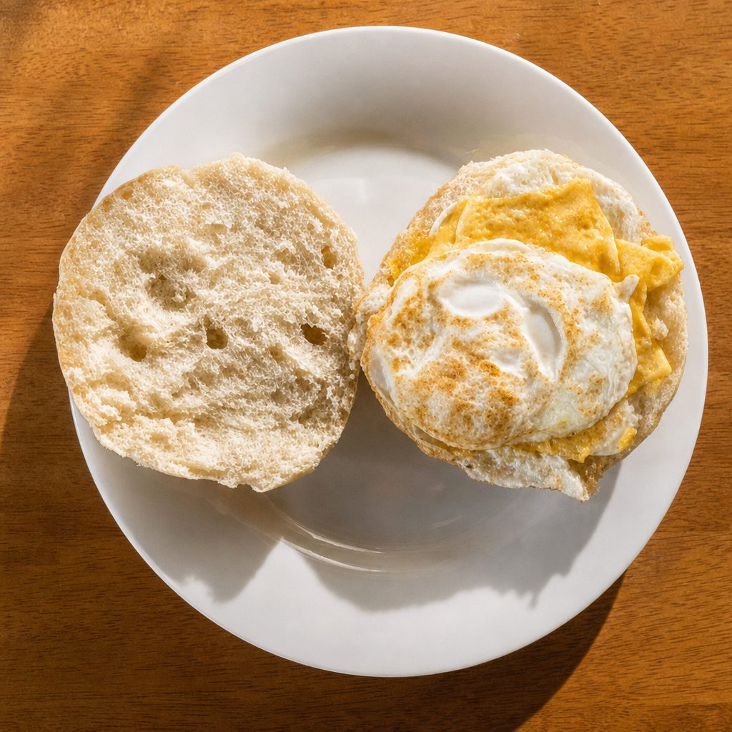 Egg & Cheese Sandwich.
